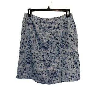 Blue floral skort